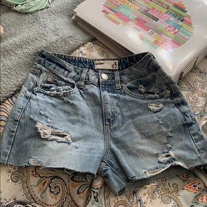 Jean shorts from garage store